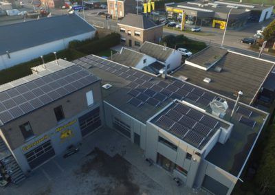 Vue de la carrosserie Rener à Soumagne